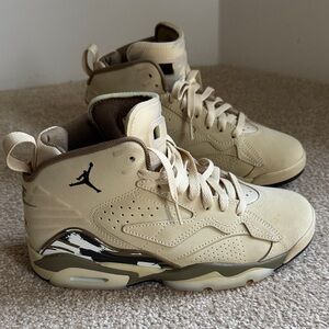 New Women's Nike Air Jordan MVP High-Top Sneakers Desert Sand Team Gold 7